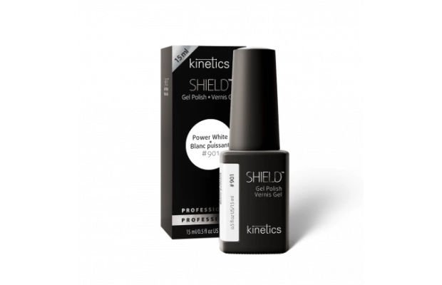 Kinetics SHIELD Gel Polish Kalıcı Oje Power White #901, 15 ml