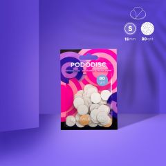 PODODISC STALEKS PRO S Pedikür Disk İçin Yedek Beyaz Törpüler, 80 Grit (50 Adet)