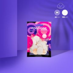 PODODISC STALEKS PRO M Pedikür Disk İçin Yedek Beyaz Törpüler, 180 Grit (50 Adet)