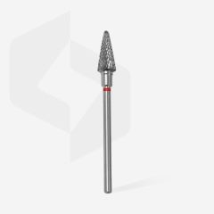 Sert Alaşım Koni Freze, Kırmızı, Çap 6 mm / Çalışma Kısmı 14 mm, Adet