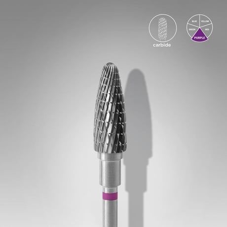 Sert Alaşım Mısır Freze, Mor, Çap 5 mm / Çalışma Kısmı 13 mm