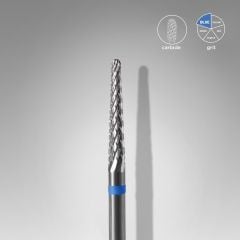 Sert Alaşım Koni Freze, Mavi, Çap 2,3 mm / Çalışma Kısmı 14 mm