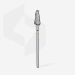 Sert Alaşım Kesik Koni Freze, Sarı, Çap 6 mm / Çalışma Kısmı 14 mm