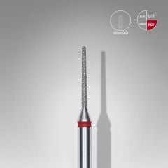 Elmas İğne Freze, Kırmızı, Çap 1 mm, Çalışma Kısmı 10 mm