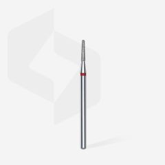 Elmas Kesik Koni Freze, Kırmızı, Çap 1,8 mm, Çalışma Kısmı 8 mm