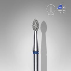 Elmas Sivri Tomurcuk Freze, Mavi, Çap 2,5 mm, Çalışma Kısmı 4,5 mm