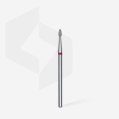 Elmas Sivri Tomurcuk Freze, Kırmızı, Çap 1,8 mm, Çalışma Kısmı 4 mm