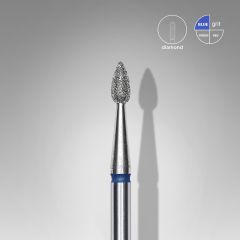 Elmas Küre Freze, Mavi, Çap 2,3 mm, Çalışma Kısmı 5 mm