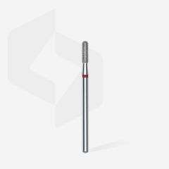 Elmas Yuvarlanmış Silindir Freze, Kırmızı, Çap 2,3 mm, Çalışma Kısmı 8 mm