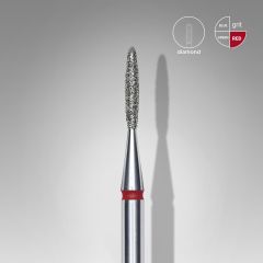 Elmas Alev Freze, Kırmızı, Çap 1,4 mm, Çalışma Kısmı 8 mm