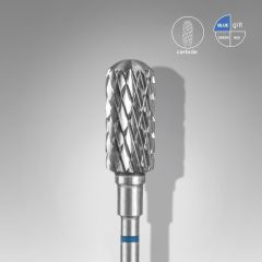 Sert Alaşım Tehlikesiz Yuvarlanmış Silindir Freze, Mavi, Çap 6 mm / Çalışma Kısmı 14 mm, Adet