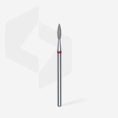 Elmas Sivri Alev Freze, Kırmızı, Çap 2,1 mm, Çalışma Kısmı 8 mm
