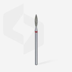 Elmas Alev Freze, Kırmızı, Çap 2,3 mm, Çalışma Kısmı 10 mm