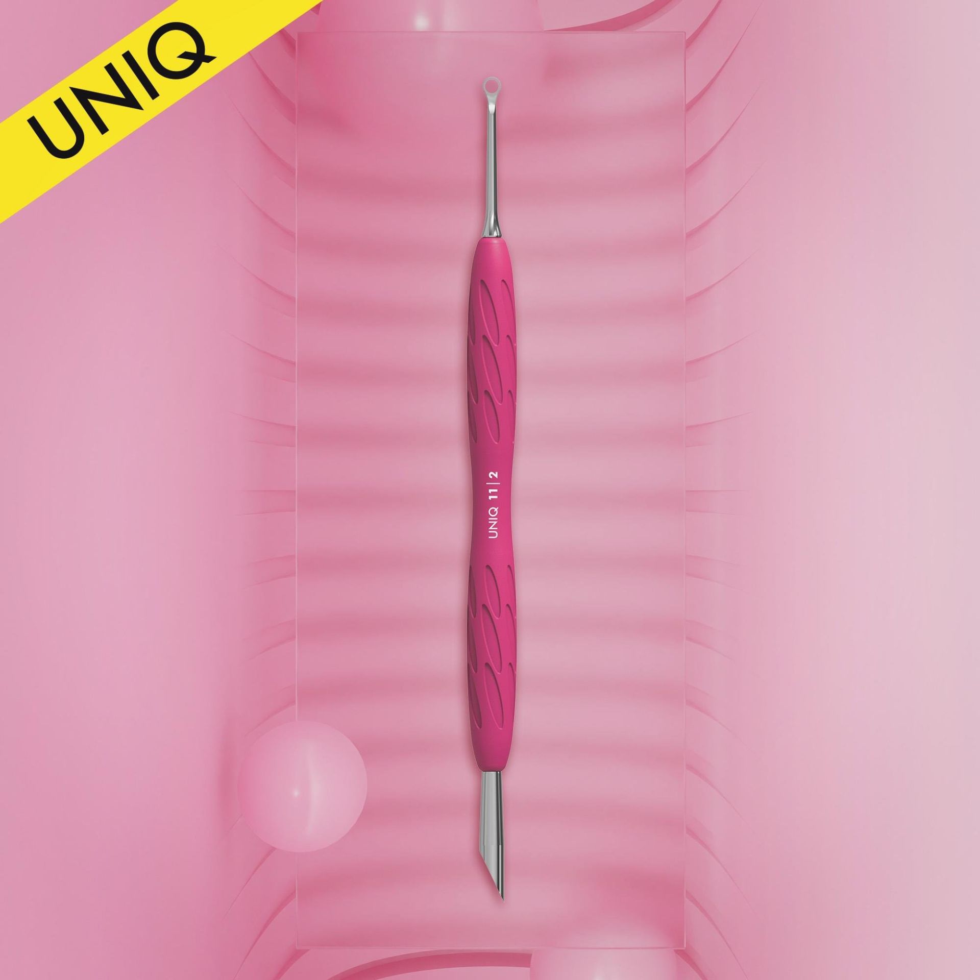 ''''''Gummy'''' UNIQ 11 TYPE 2 Silikon Saplı Tırnak Eti İtici (Yamuk İtici + Halka)''