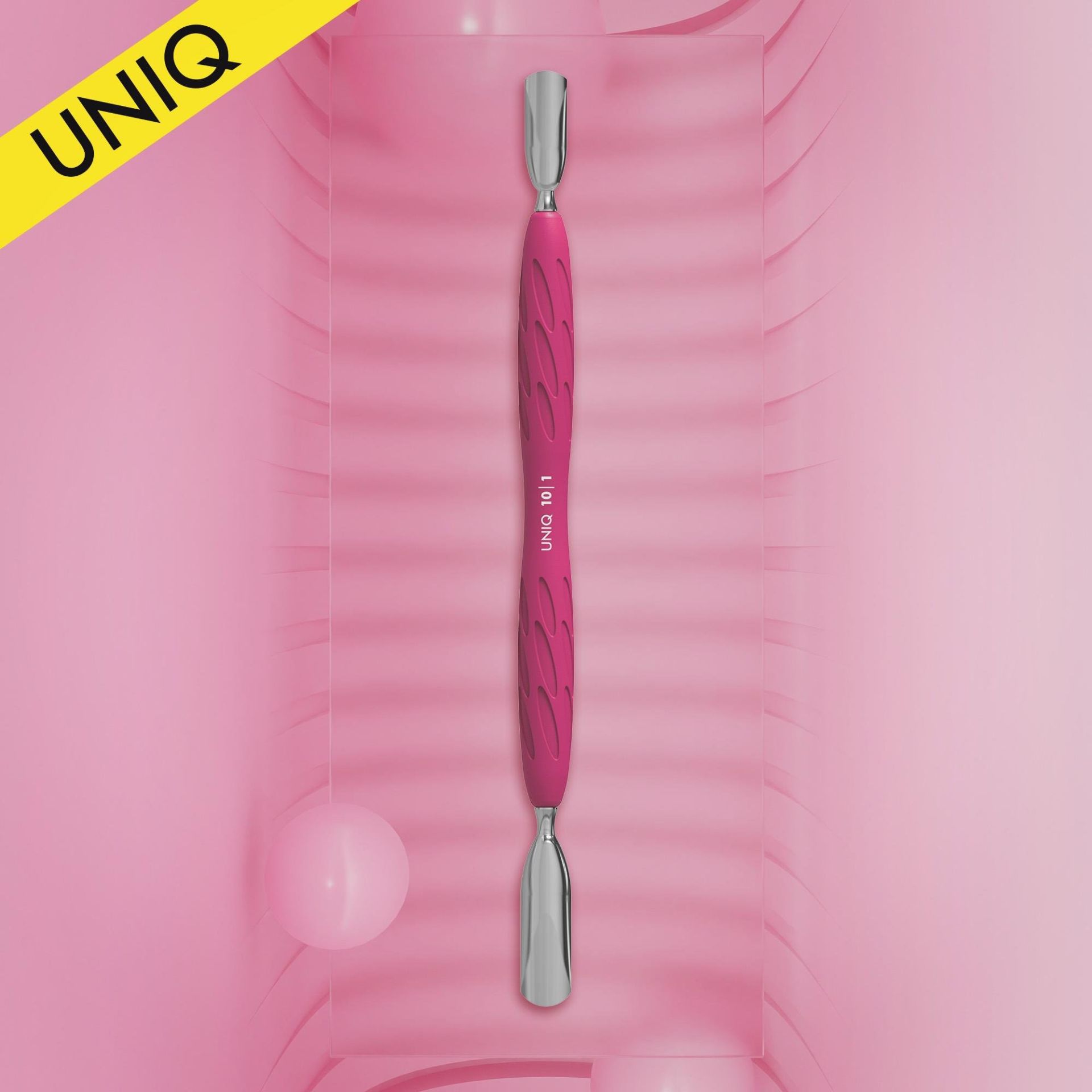 ''''''Gummy'''' UNIQ 10 TYPE 1 Silikon Saplı Tırnak Eti İtici (Geniş Yuvarlak + Dar Yuvarlak İtici)''