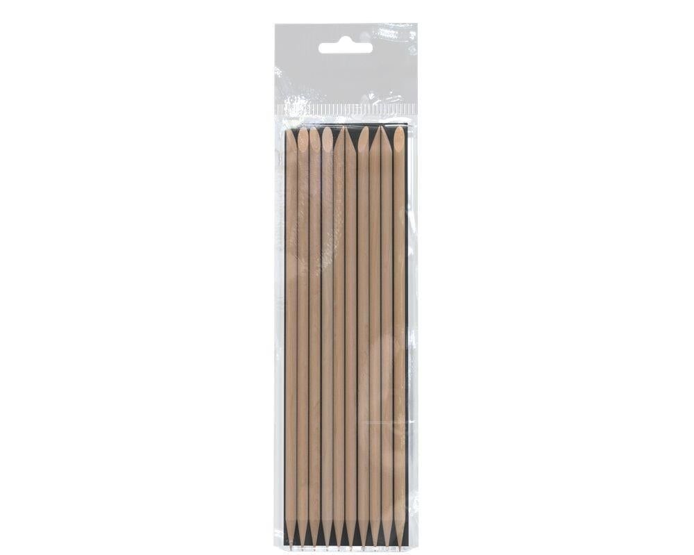 STALEKS PRO Portakal Manikür Çubuğu, Ahşap 150 mm (10 Adet)