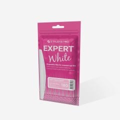 EXPERT 40 Yarım Ay Törpü İçin Yedek PapmAm Yumuşak Tabanlı Beyaz Törpüler, 180 Grit (30 Adet)