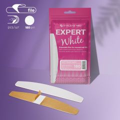 EXPERT 40 Yarım Ay Törpü İçin Yedek PapmAm Yumuşak Tabanlı Beyaz Törpüler, 180 Grit (30 Adet)